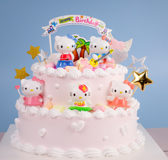 Hello  Kitty主题生日蛋糕